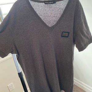 Dolce & Gabbana Men’s V-neck T-Shirt (Authentic)